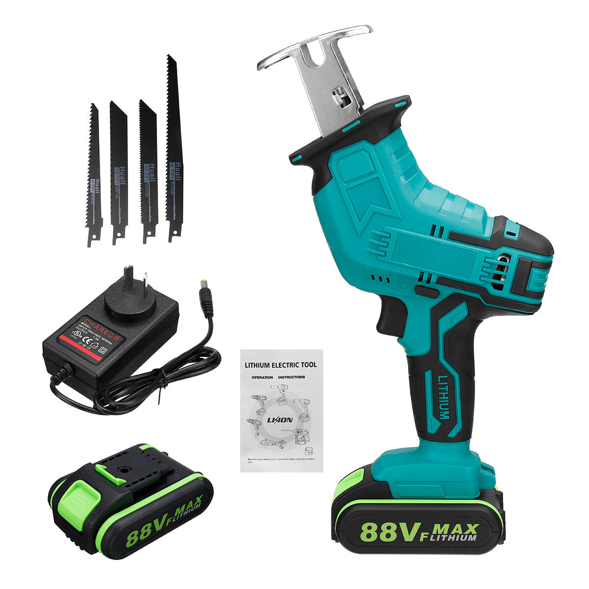 220v oplaadbare draadloze reciprozaag handheld hout met metalen snijset