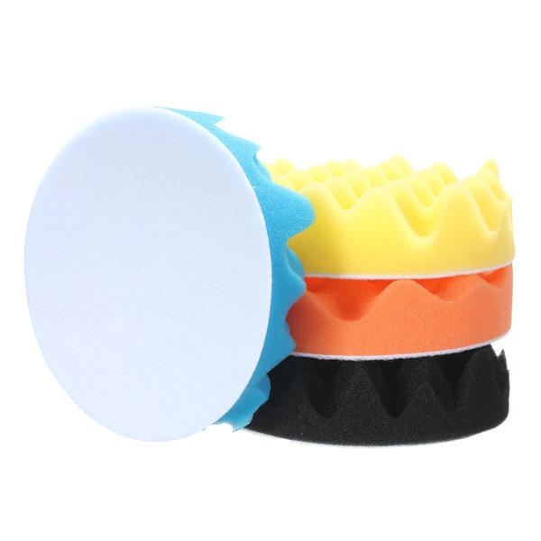4 stuks spons polijsten polijsten buis padset 3 / 4/5/6/7 inch voor car polisher