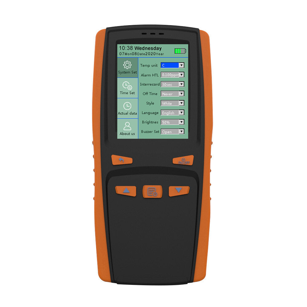 draagbare ozonanalysator multifunctionele o₃ ozonmeter intelligente sensor luchtkwaliteitsvervuilingsmonitor