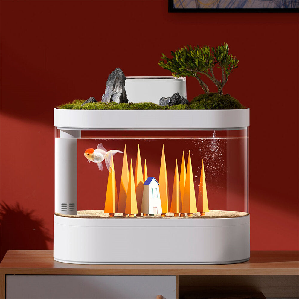 beschrijvende geometrie desgeo 10l vis c500 aquariumtank smart feeder timing werken met wifi mijia app-bediening automatisch van xiaomi youpin traploze waterpomp