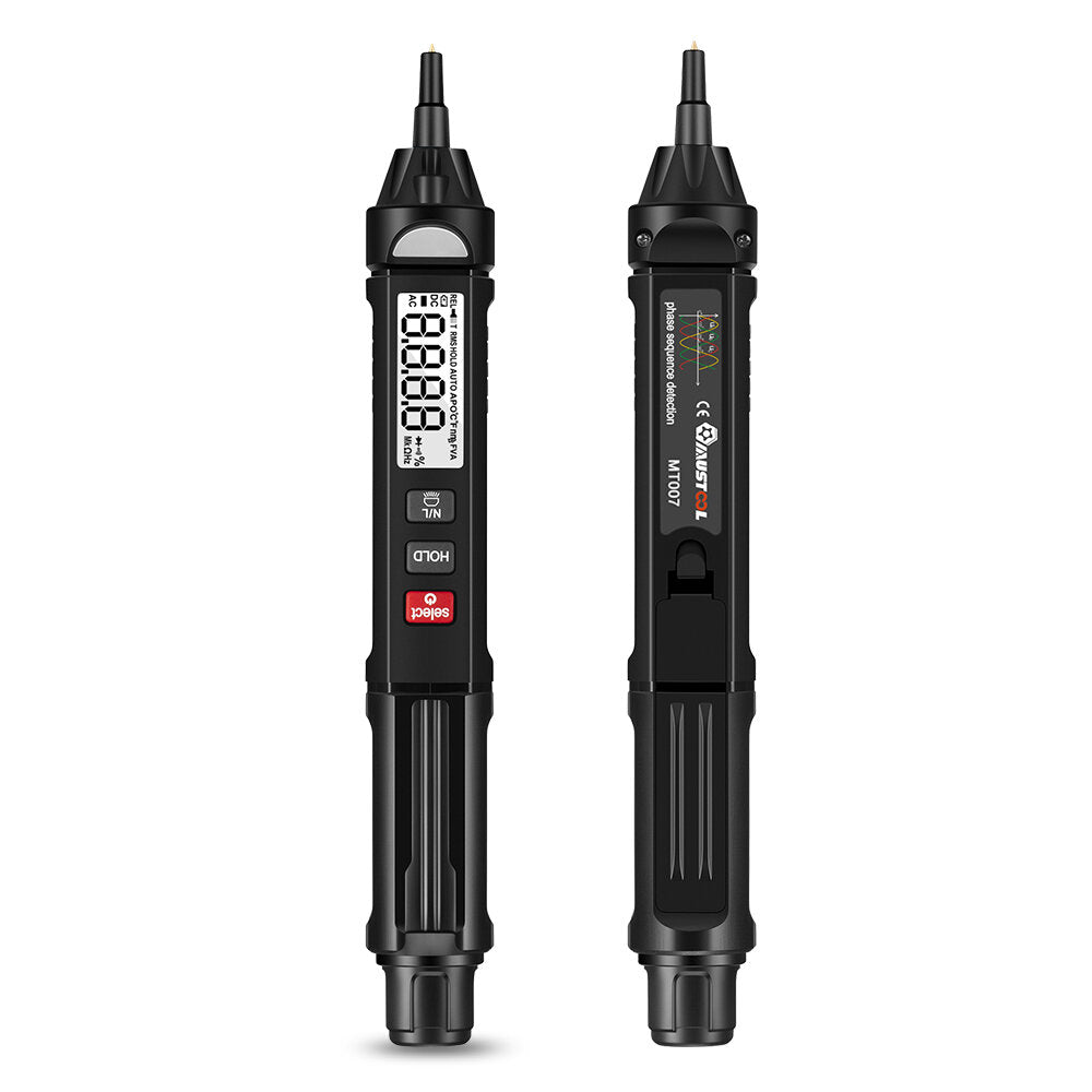 mt007/mt007 pro/mt007 pro-en true rms digitale multimeter + spanningstestpen + fasevolgordemeter 3 in 1 kleurenscherm spraakuitzending
