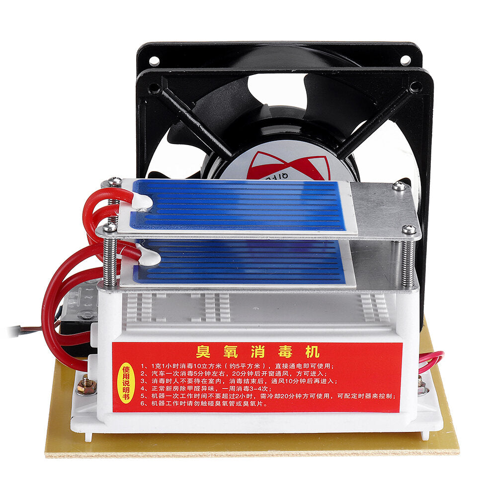 ac220 ozongenerator (3.5 g 7 g 10 g 15 g) geïntegreerde ozongenerator met ventilatormachine