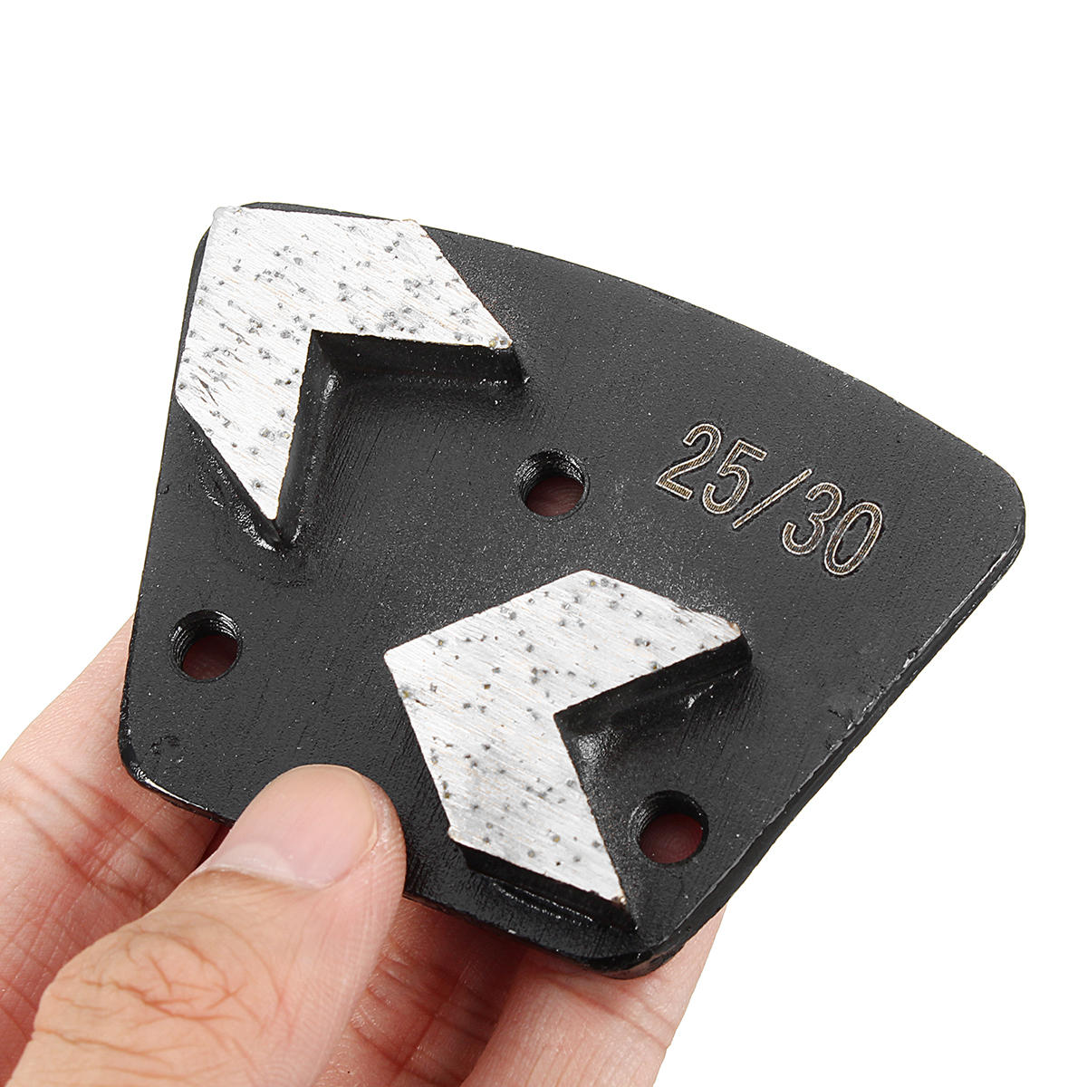 25/30 grit medium bond plate trapezoïde slijpschijf voor bolt on grinders