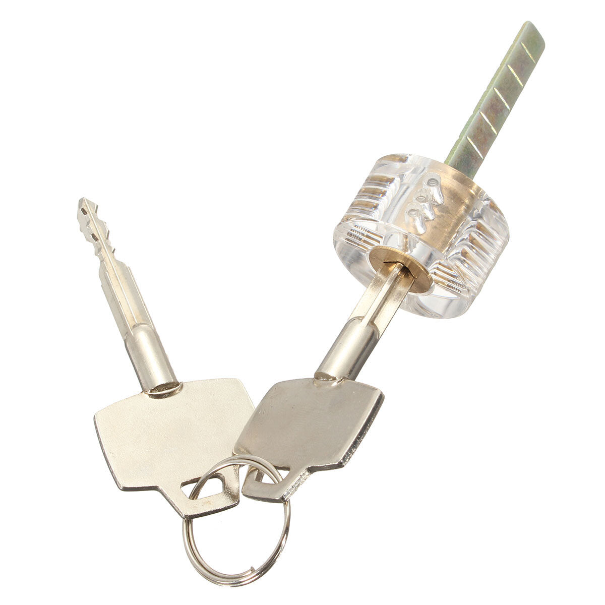 6.2x2.8 cm transparante metalen slotenmaker transparante praktijk cross lock