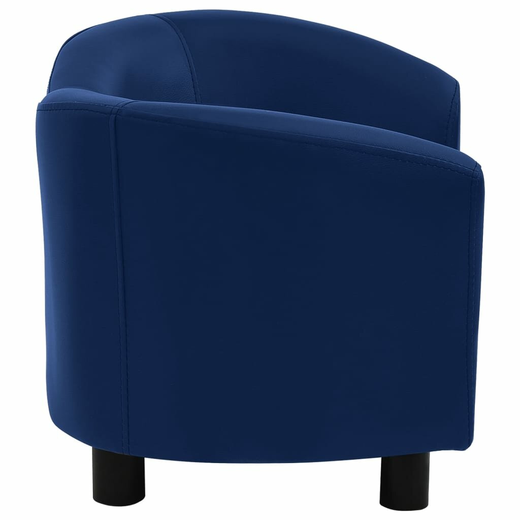 hondenbank 67x41x39 cm kunstleer blauw