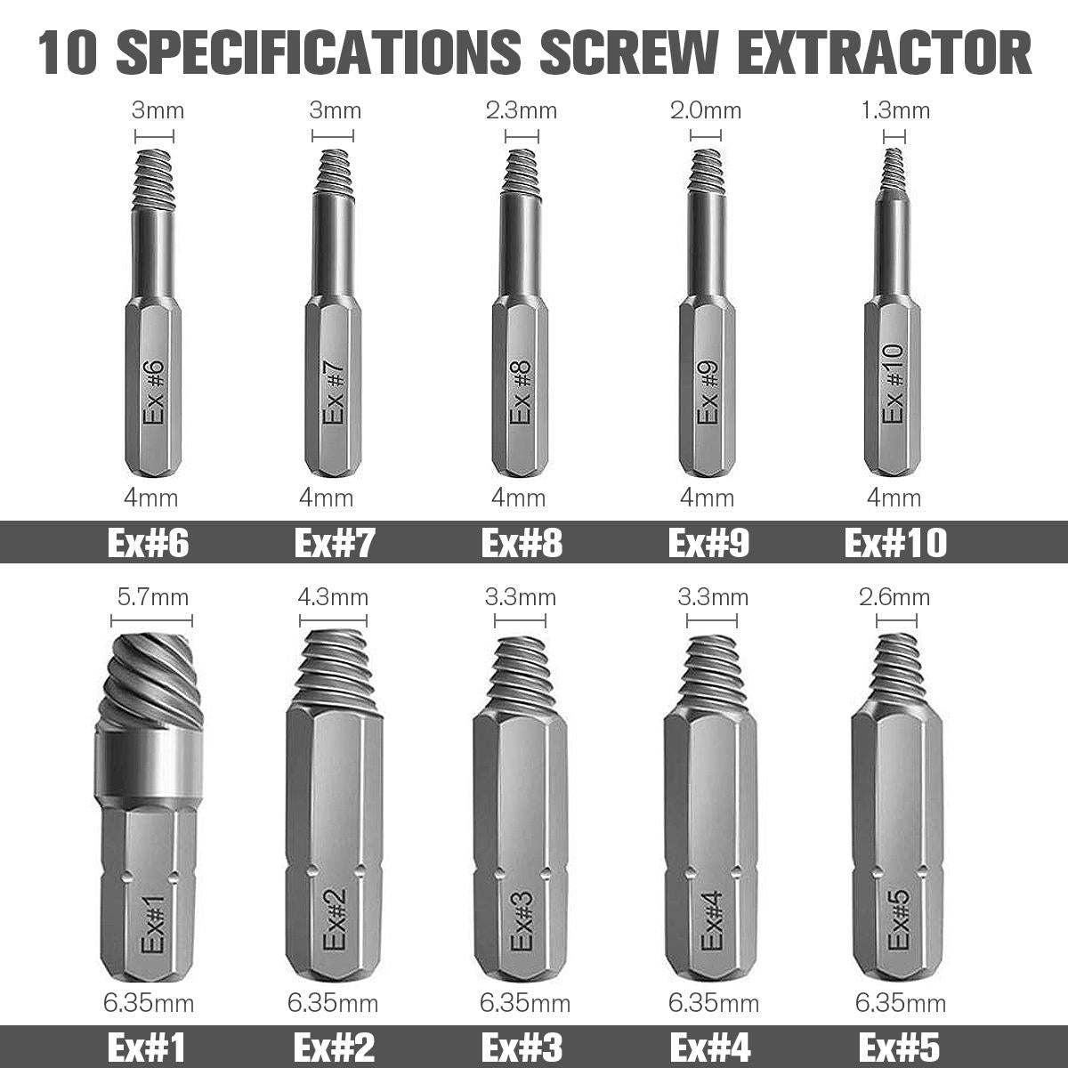 33 stuks beschadigde schroevendraaier set met schroevendraaier bits extension bit houder voor gebroken schroef hss gebroken bout extractor schroef remover kits
