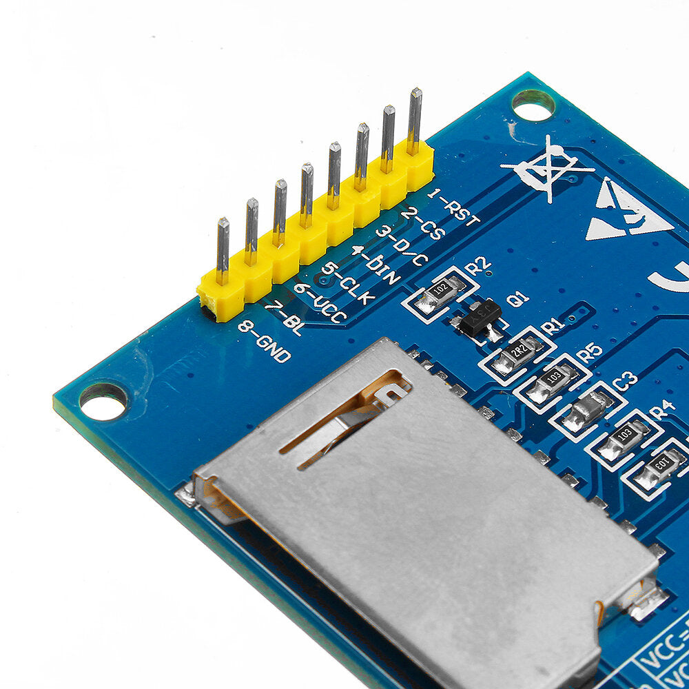 1.8 inch 128x160 ili9163/st7735 tft lcd module with pcb baseboard spi serial port
