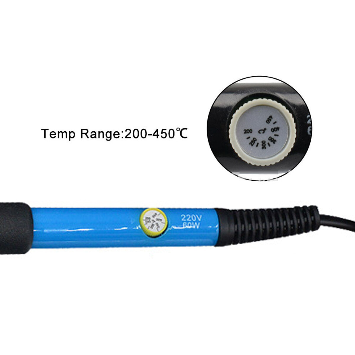 130 stuks 220 v / 110 v 60 w dhz verstelbare temperatuur elektrische soldeerbout laskit