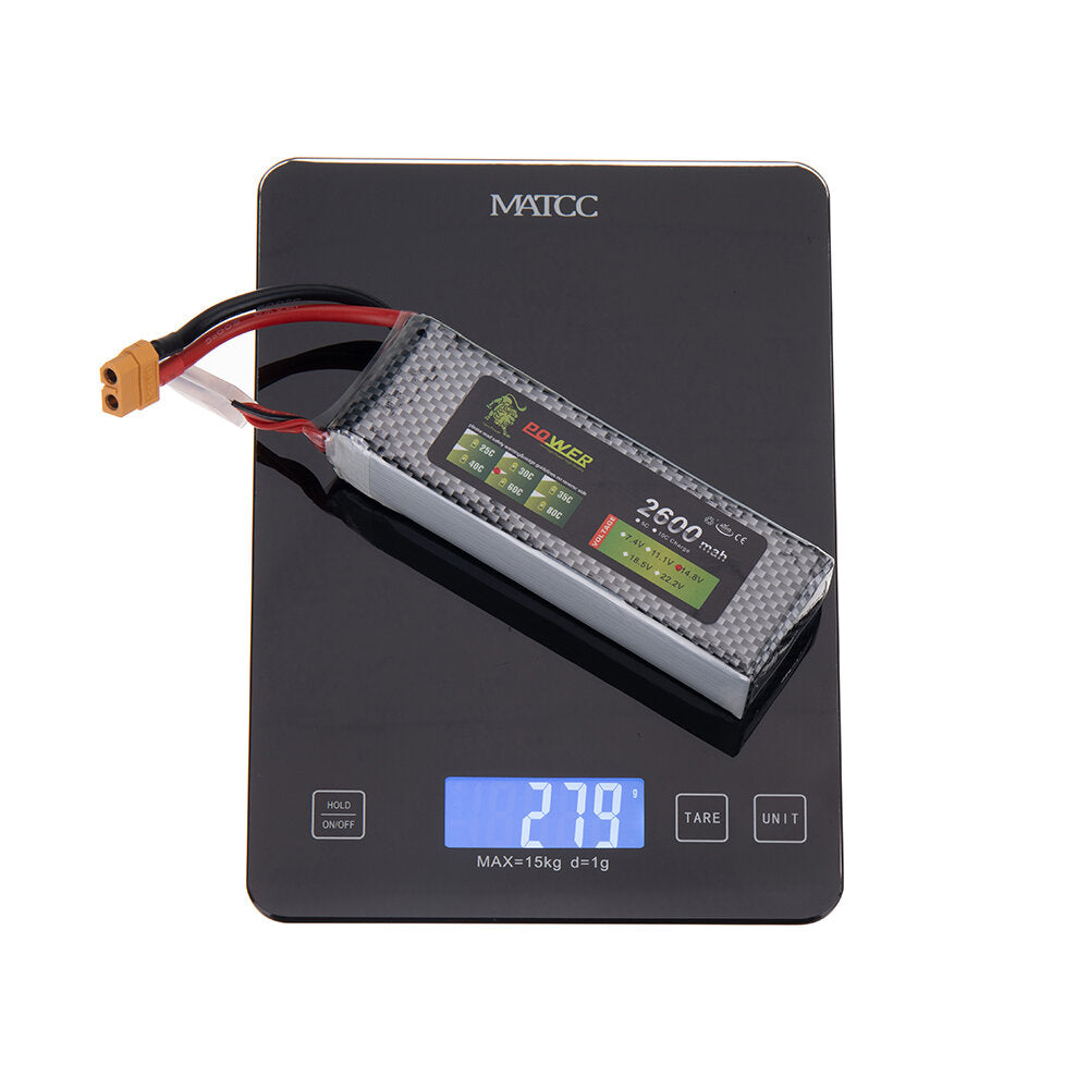 lion power 14.8v 2600mah 60c 4s lipo-batterij xt60-stekker voor rc drone