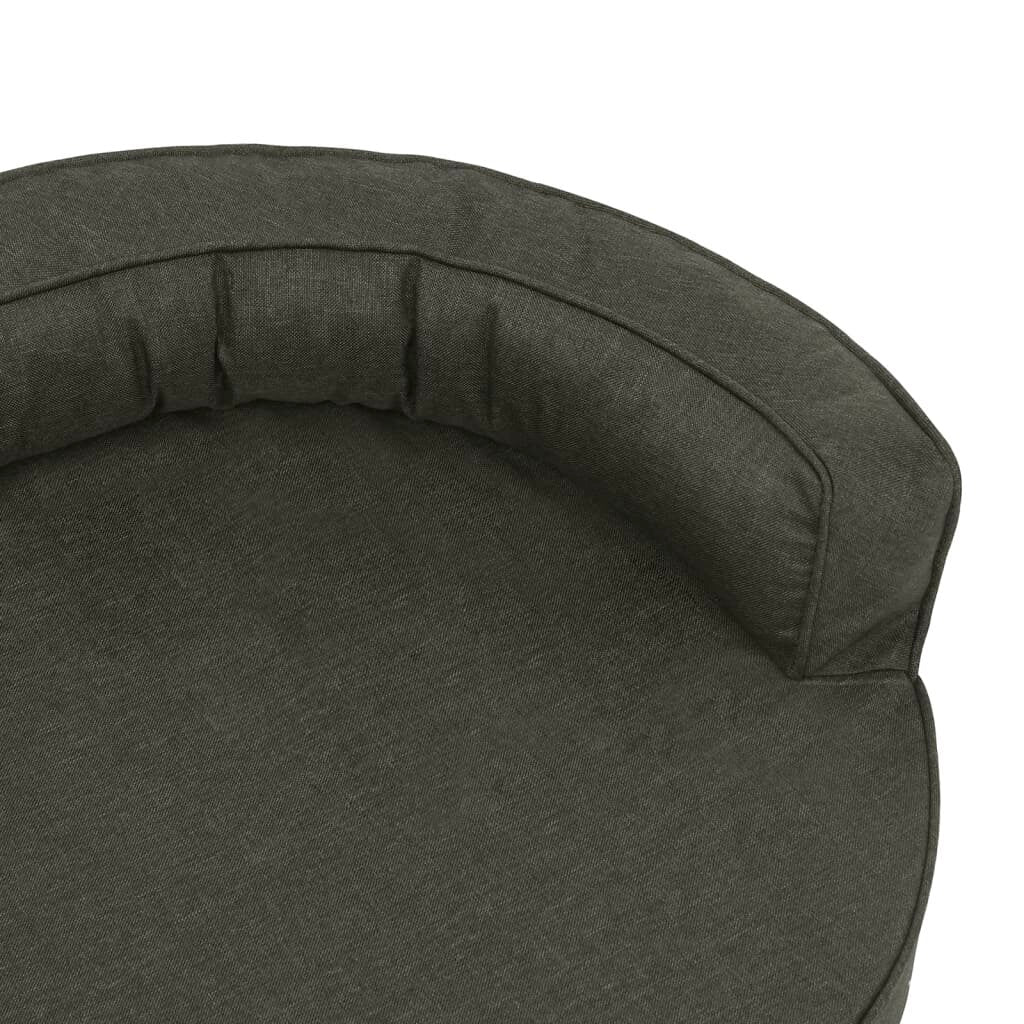 hondenmand ergonomisch linnen look 75x53 cm donkergrijs