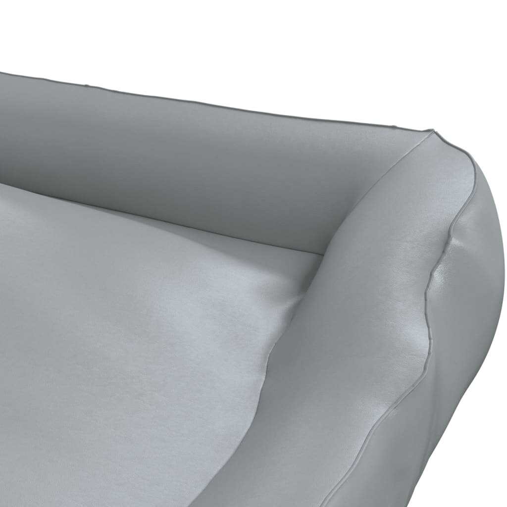 hondenmand 80x68x23 cm kunstleer lichtgrijs