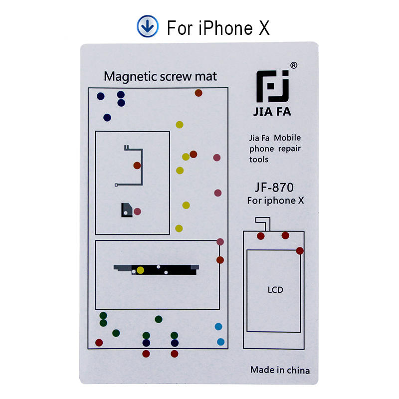 professionele magnetische schroefmat voor iphone 7 7plus 8 8plus xs guide pad tools
