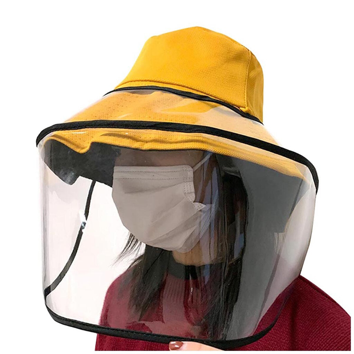 vissershoed helder masker afneembare beschermkap anti-condens full face outdoor