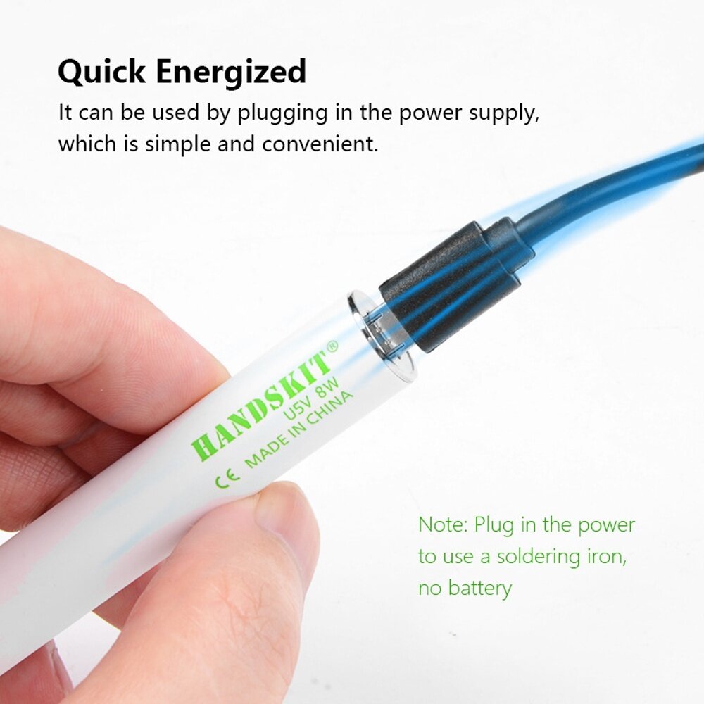5v 8w usb elektrische soldeer soldeerbout pen snelle verwarming handlasgereedschap kit