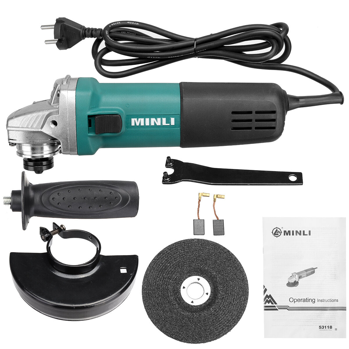 220v blue+balck 100mm/115mm/125mm 6 snelheden elektrische polijstmachine uitgerust met een betrouwbare motor