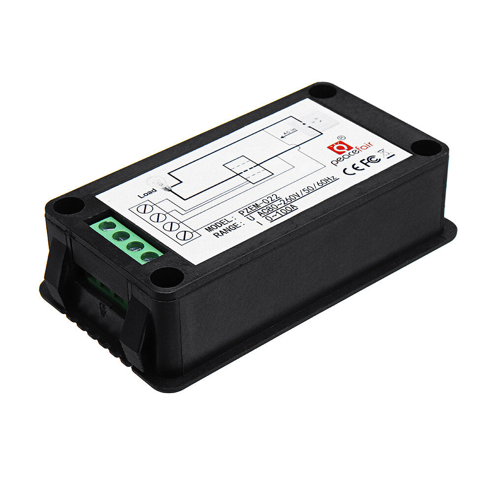 pzem-022 open en sluit ct 100a ac digitale display power monitor meter voltmeter ampèremeter frequentie