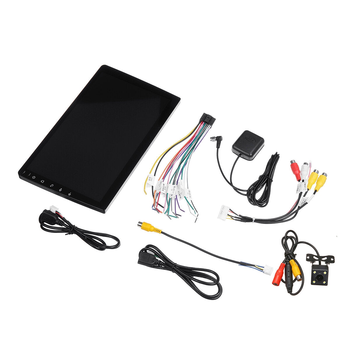 10.1 inch 2din voor android 8.1 auto stereo radio 1 + 16g ips 2.5d touchscreen mp5 speler gps wifi fm met backup camera