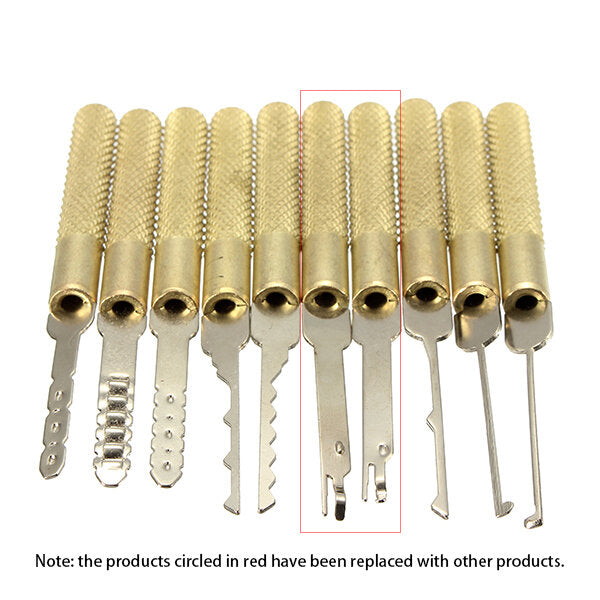 18 stuks dimple lock pick tools combinatie deuropener slotenmaker tool