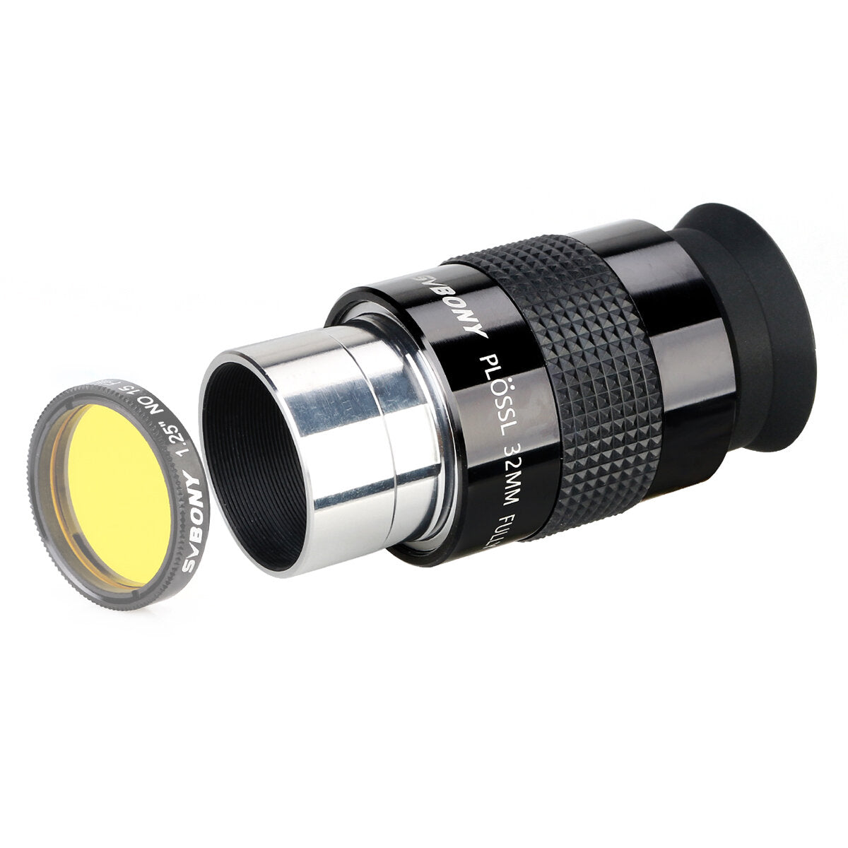 svbony sv131 1.25 plossl-oculair. 32 mm. ontwerp met 4 elementen standaard 1.25-inch filter met schroefdraad