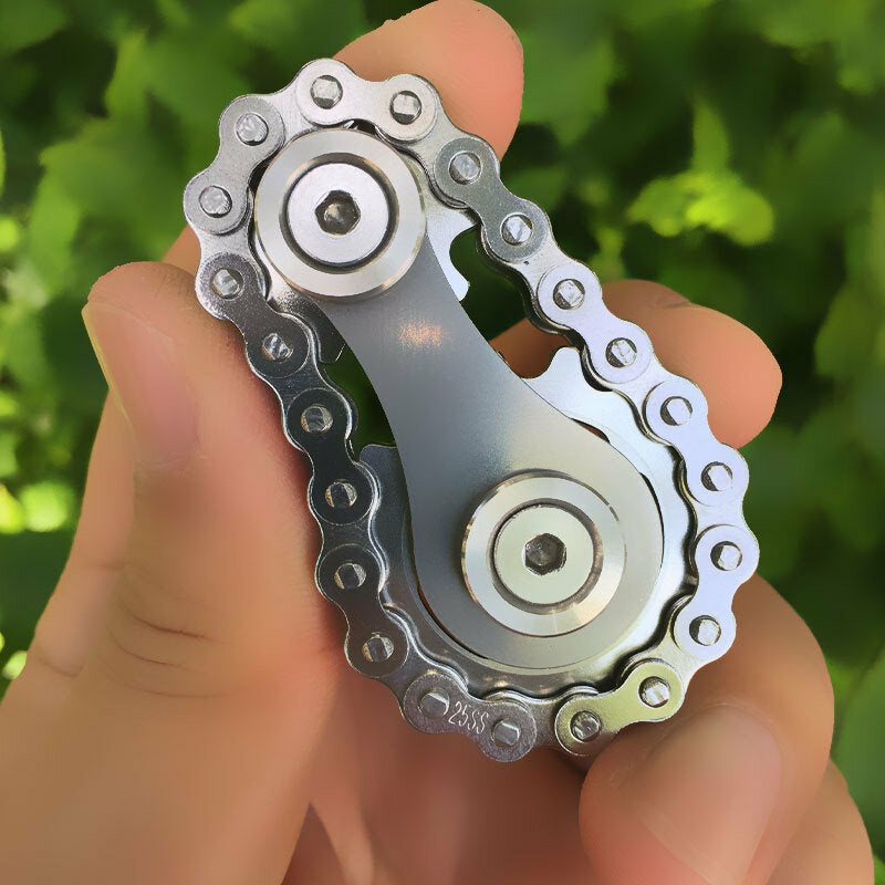 tandwielen vliegwiel fingertip gyro tandwielen kettingen edc metalen speelgoed versnellingsketting gyro drop ship sproket racefiets spinner
