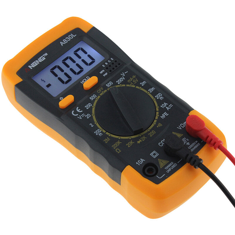 aneng a830l digitale multimeter dc ac-spanning diode freguency transistor tester