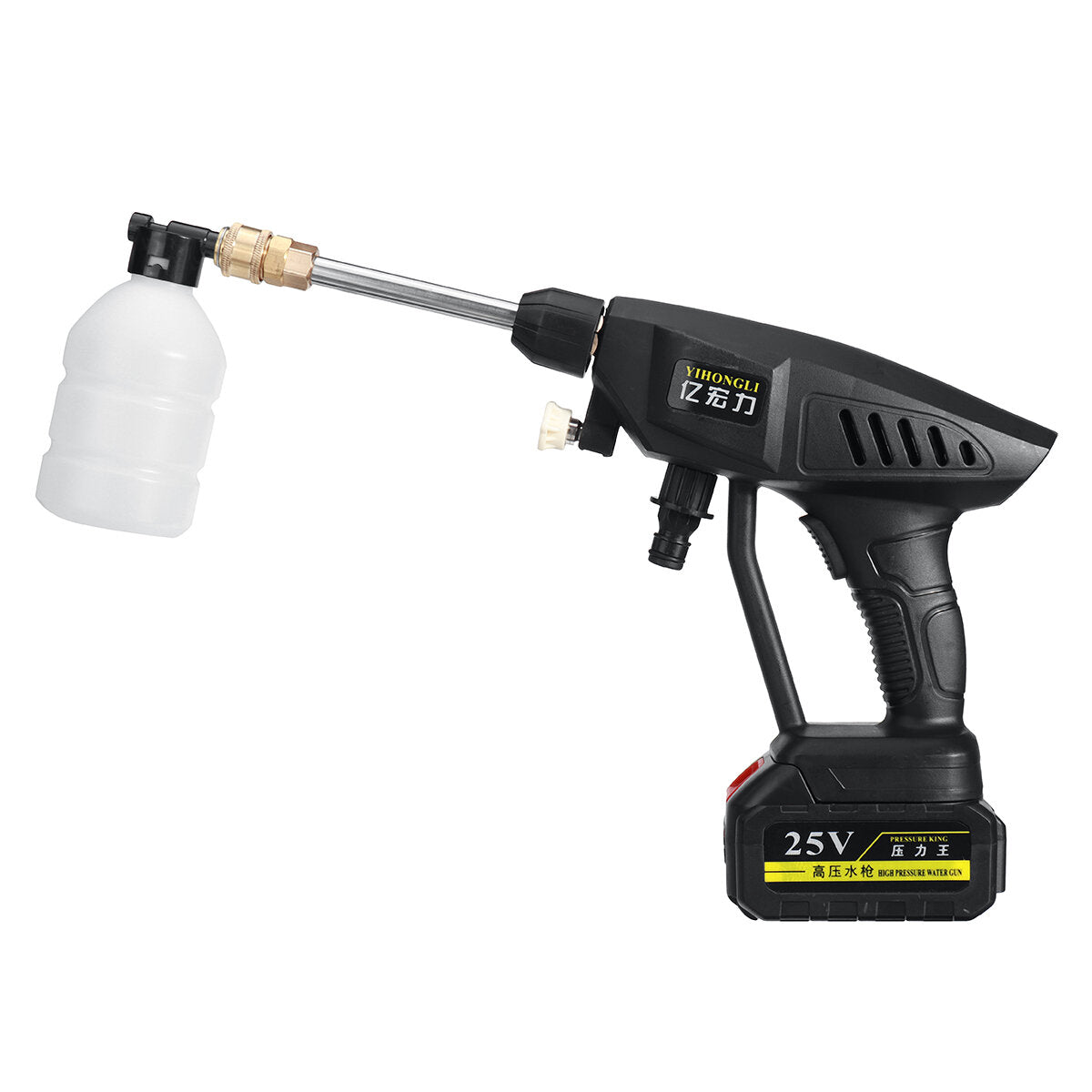 draadloze hogedrukreiniger auto washine pistolen spray washer water cleaner w/12v/25v battery