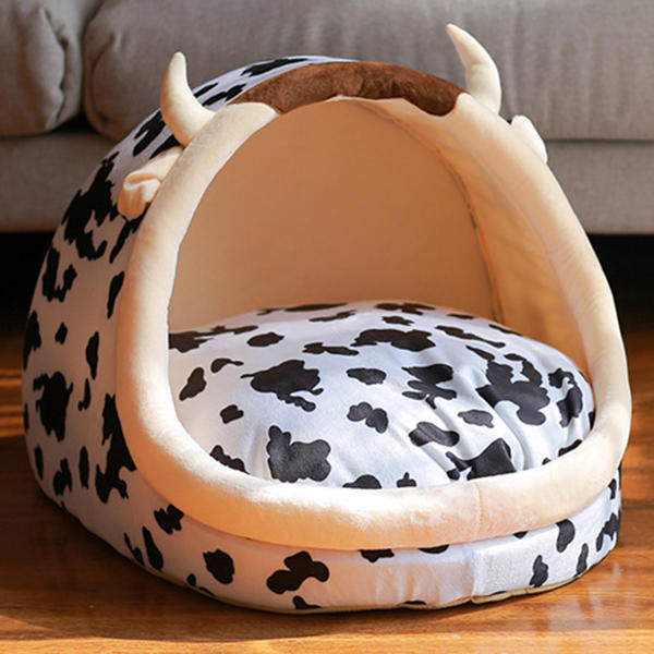 leuk dierlijk ontwerp comfortabel binnenhuisbed hond kattennesten pad soft fleecebed