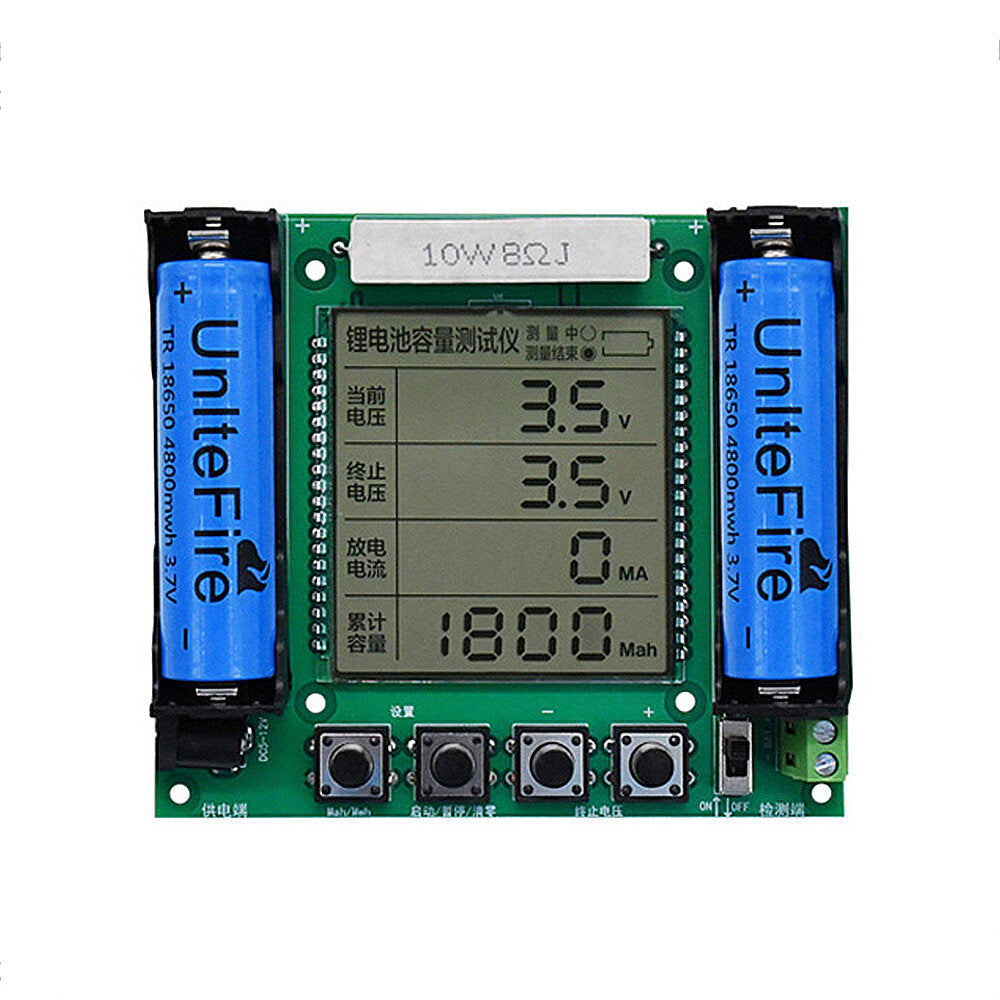 18650 lithium batterij capaciteit tester module hoge precisie lcd digitale display mah/mwh meting echte capaciteit meetmodule
