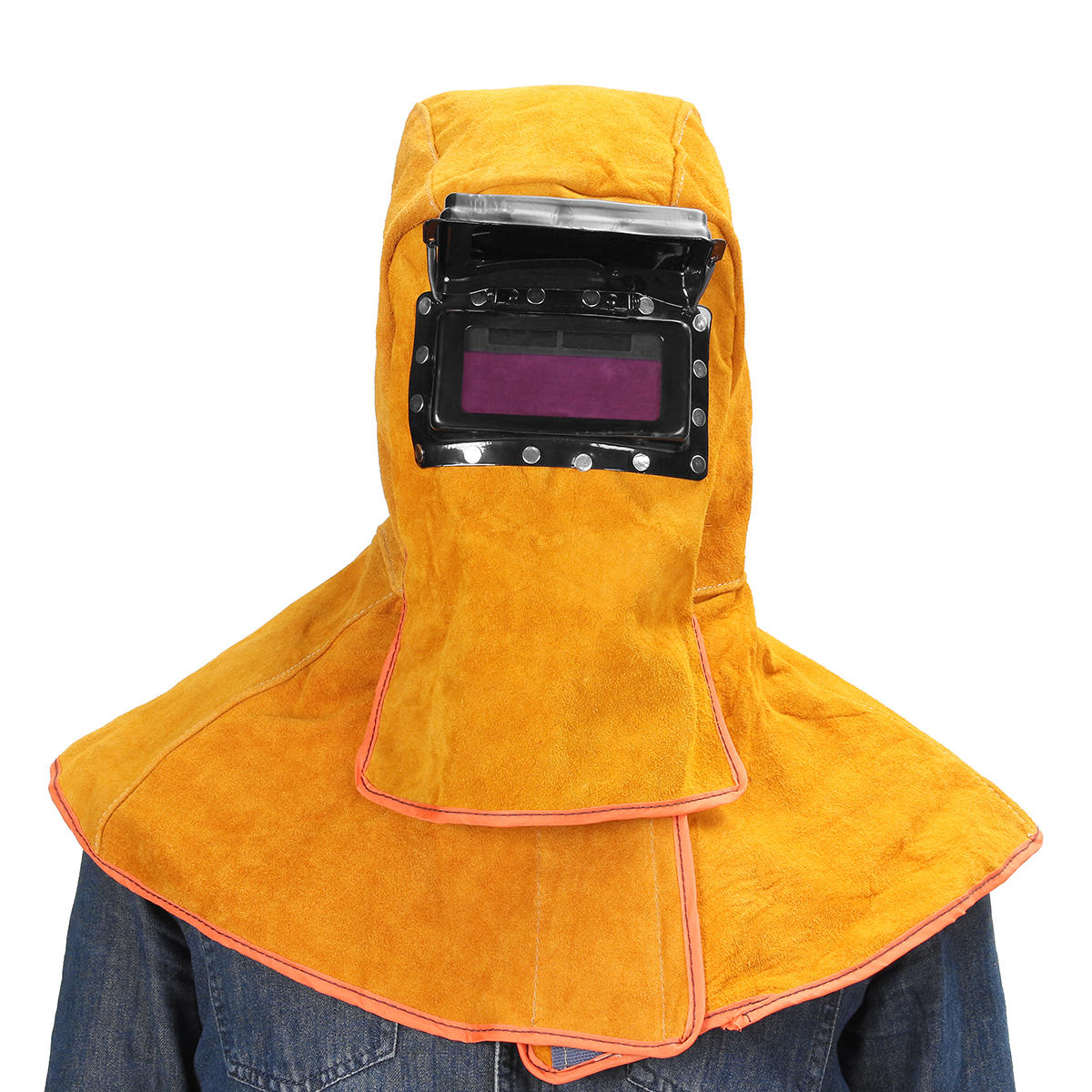 lederen zonne-auto-verduisteringsfilterlens beschermen lasnekmaskerhelm