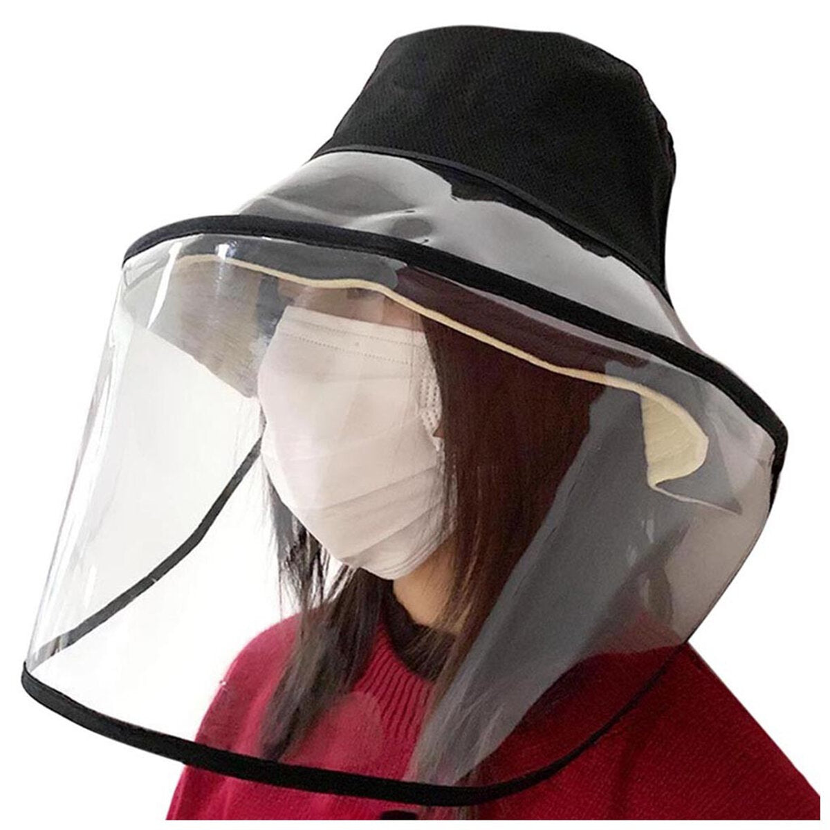 vissershoed helder masker afneembare beschermkap anti-condens full face outdoor