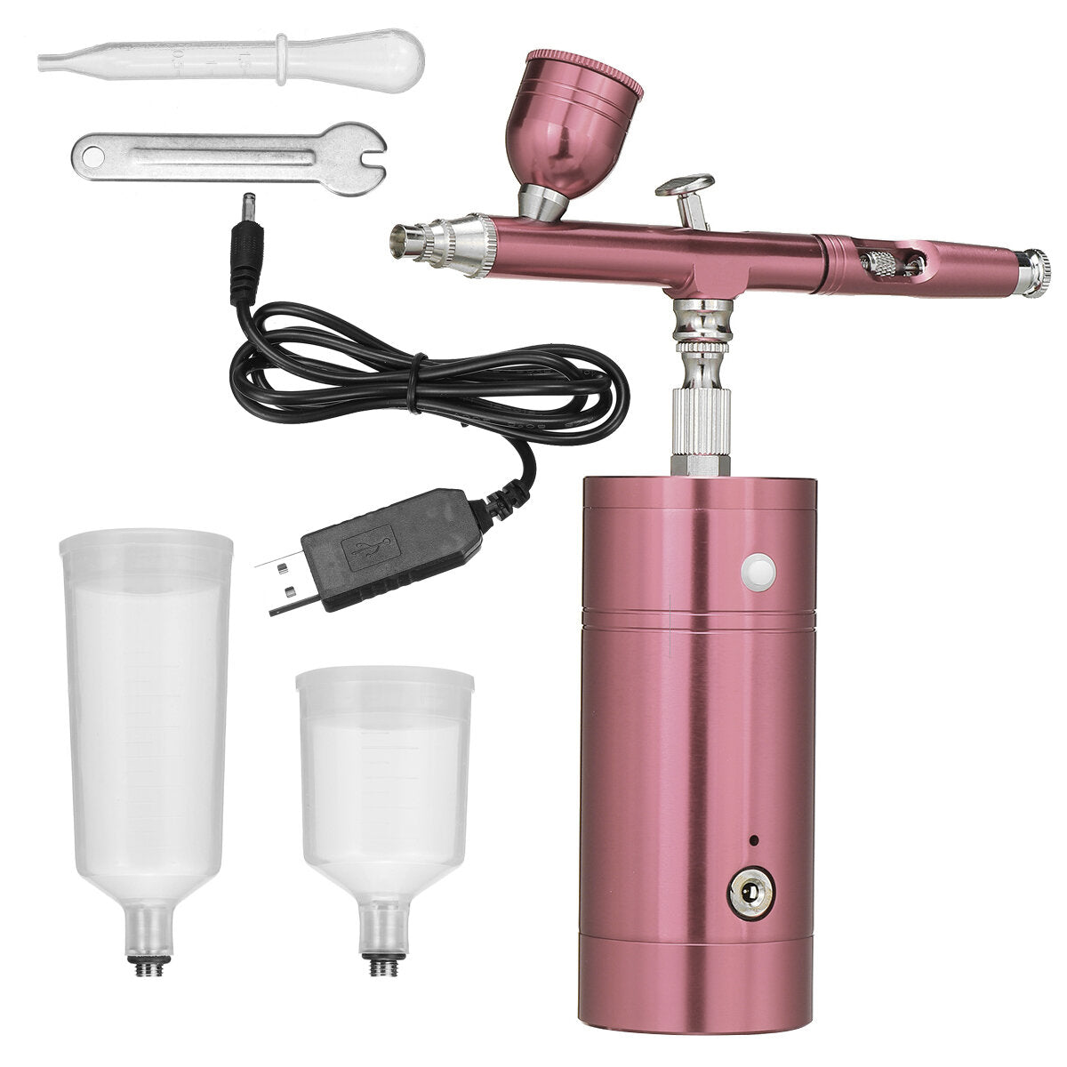 geel/rood/rose goud airbrush luchtpomp set oplaadbare draagbare luchtpomp airbrush tool handheld inkjet