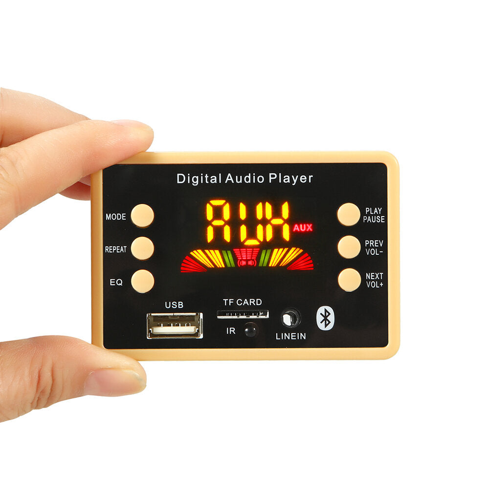 bluetooth 5.0 auto mp3 audio decoder board lossless formaat map afspelen fm usb tf-kaart met colorful scherm afstandsbediening