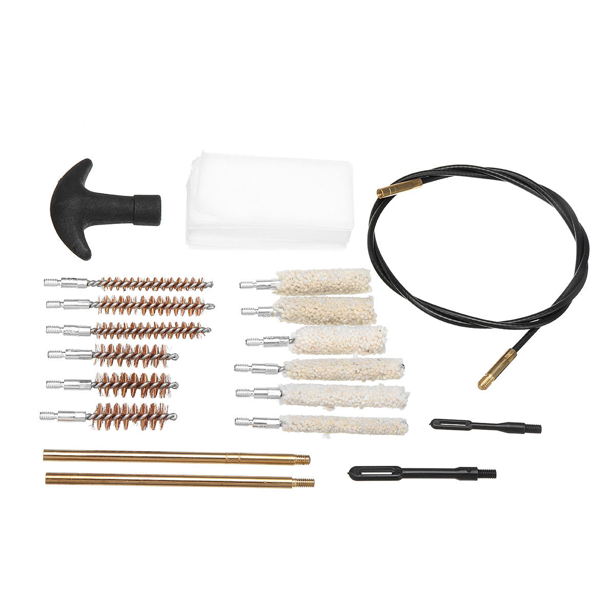 18-delige reinigingsset schuurgereedschap voor calibre 22 357 38 9 mm 40 handgereedschap
