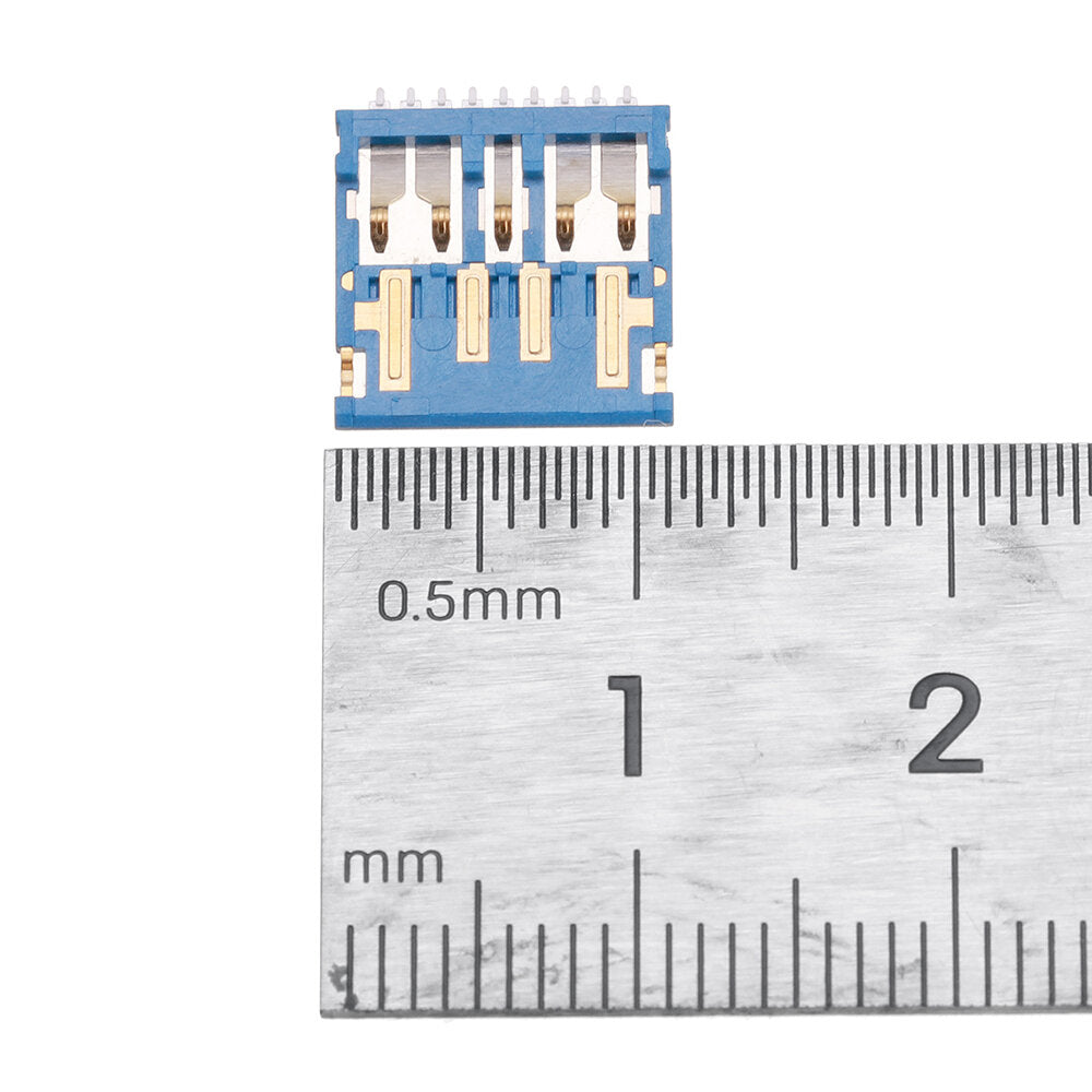 10 stuks cob connector usb 3.0 mannelijke h1.05 ultradunne 9pin isometrisch