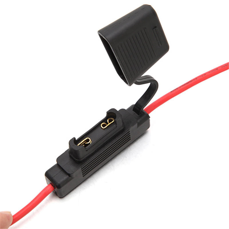 hs-812 grootblad inline car fuse houder waterdicht 10 awg gause met 30amp-zekering