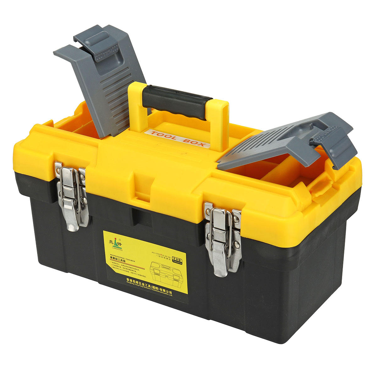 14/17/19 inch plastic werkgereedschap opbergdoos portable draagtas handvat accessoires houder: