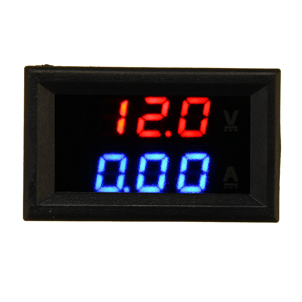 geekcreit mini digitale voltmeter amperemeter dc 100v 10a voltmeter stroommeter tester blauw + rood dual led display