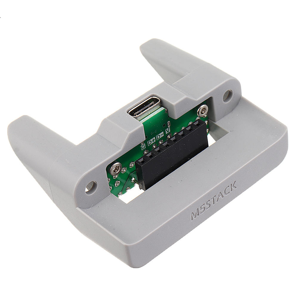 m5stack pm2.5 sensormeter usb power sht20 met zwarte basiskern