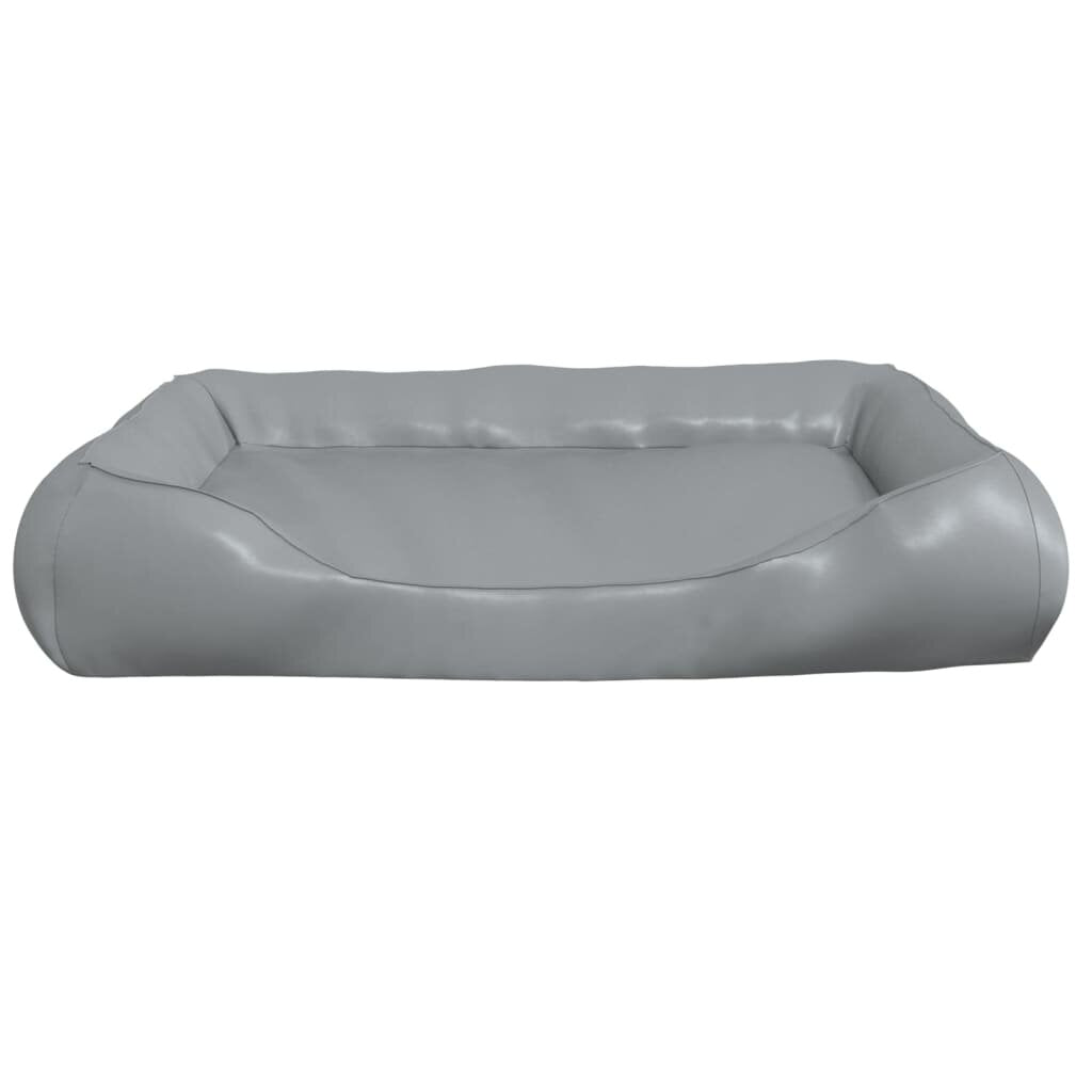 hondenmand 80x68x23 cm kunstleer lichtgrijs