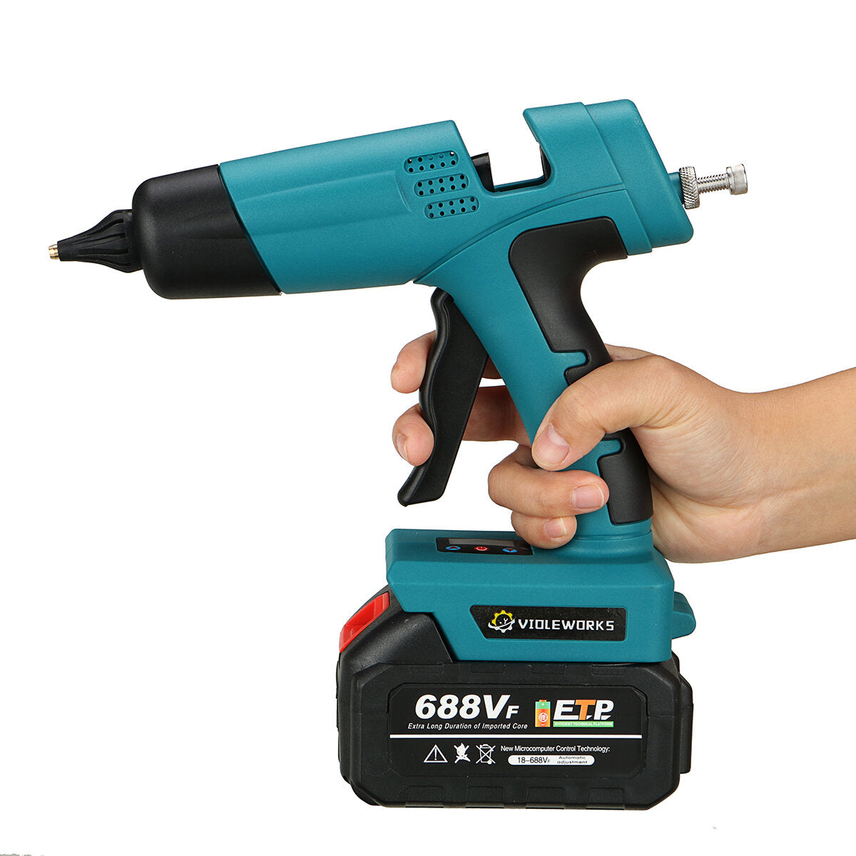 688vf 2000w hot melt lijmpistolen draadloze oplaadbare hot lijm applicator home improvement craft dhz voor makita batterij