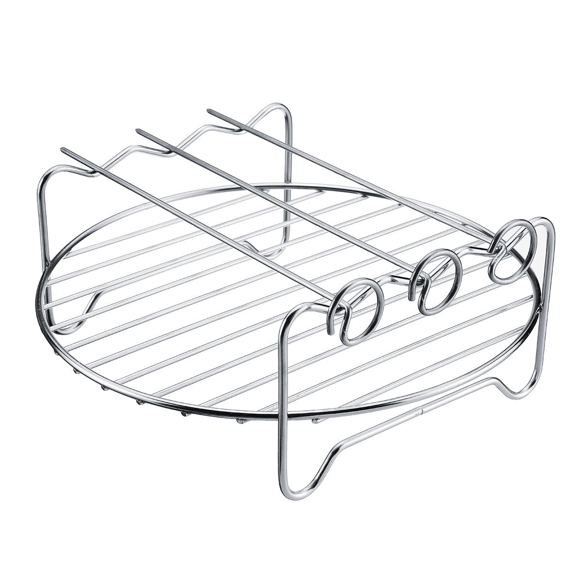 6 stuks 9 inch non-stick air fryer accessoires set cake pizza bbq gebraden bakken tools voor 5.3-6.8qt air fryer