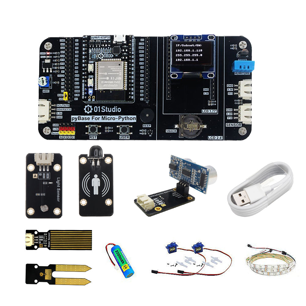 pywifi- esp32 development board micro- python iot draadloze wifi-leerkit