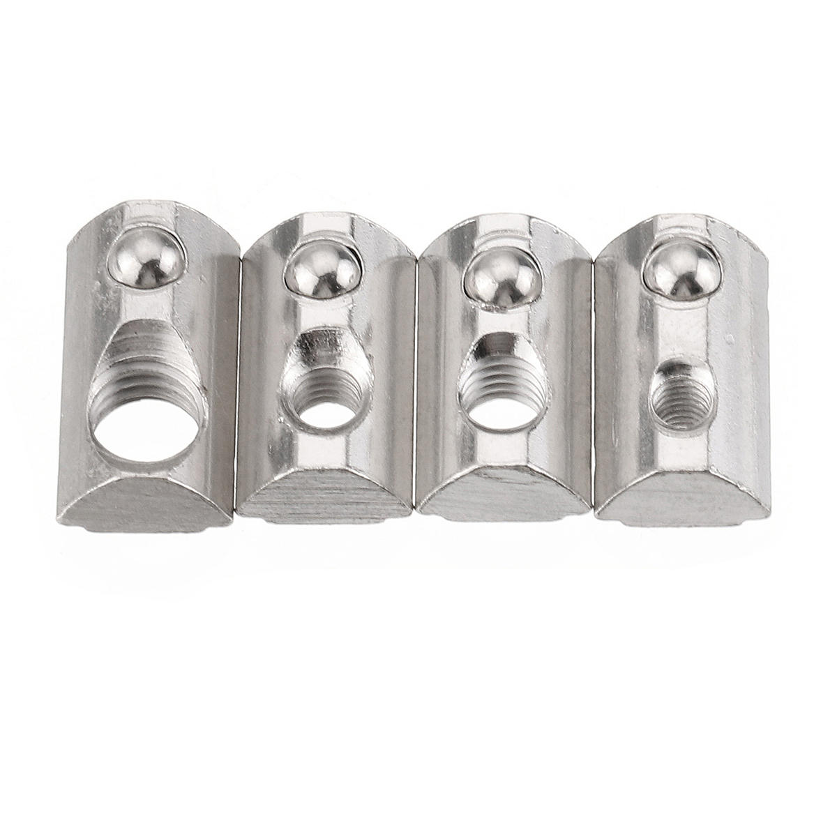50 stuks 20-serie elastische moer ronde rol t-sleuf veermoer voor 20-serie aluminium profiel