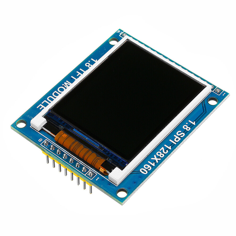1.8 inch 128x160 ili9163/st7735 tft lcd module with pcb baseboard spi serial port