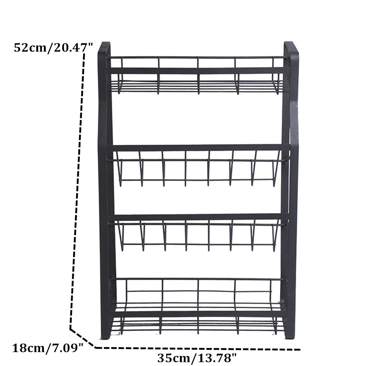 4 tier keuken kruidenrek staande houder jar organizer opslag kruidenplank