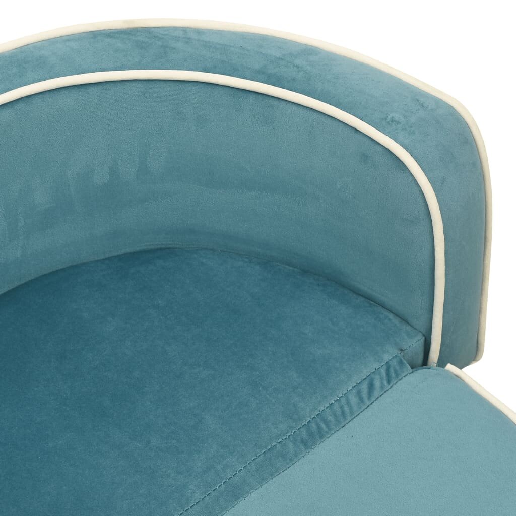 hondensofa opvouwbaar 73x67x26 cm pluche turquoise
