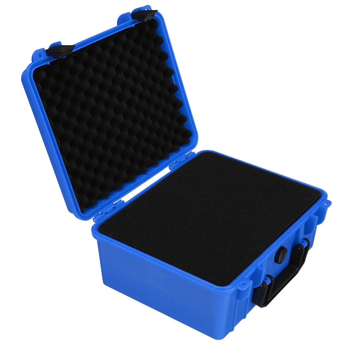1 stuks rood/zwart/blauw/geel plastic gereedschapskist waterdichte gereedschapskist anti-shock bescherming kluis;