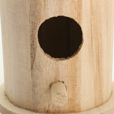 hout houten vogelhuis vogelhuis schuur tuin yard opknoping decor 16x7.8cm