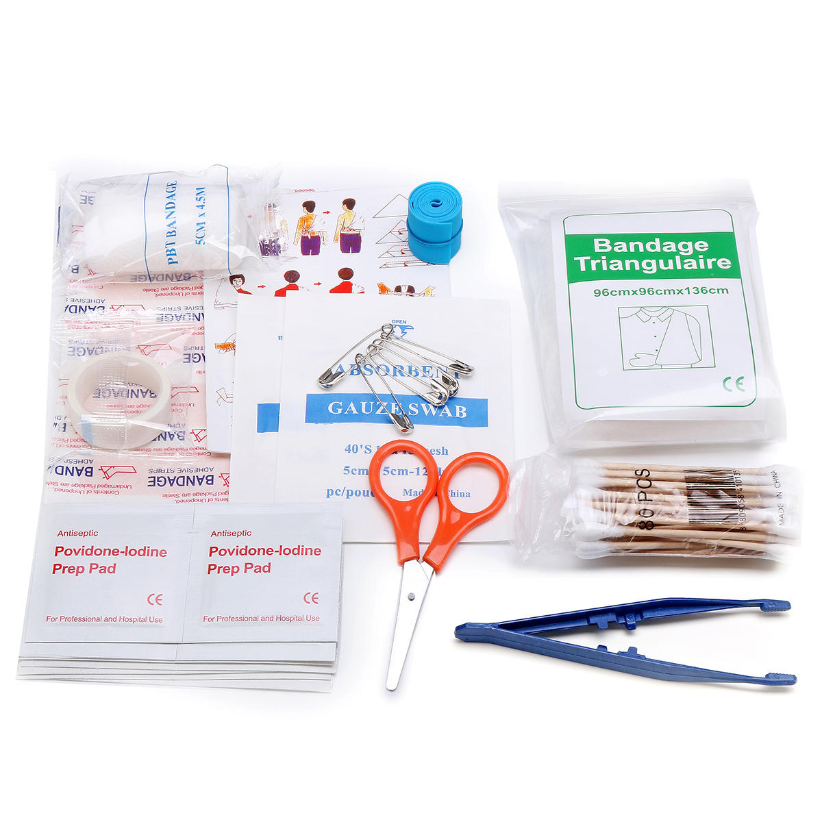 ehbo-kit voor noodgevallen 79-delige overlevingsbenodigdheden tas voor autoreizen home emergency box