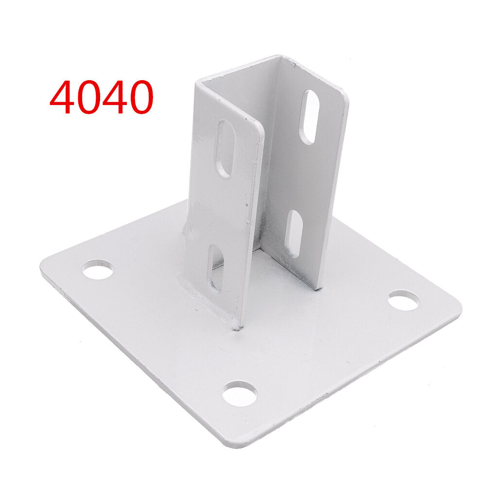 3030/3060/4040/4080/4545/5050 aluminium extrusies vierkante voet connector cup grondhek vangrail basis accessoires